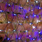 Гирлянда "Сеть" 2,5х2,5м, черный ПВХ, 432 LED Белые/Синие | Фото 1