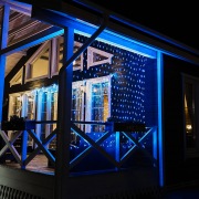 Гирлянда "Сеть" 2,5х2,5м, черный ПВХ, 432 LED Белые/Синие | Фото 4