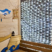 Гирлянда "Сеть" 2х1,5м, свечение с динамикой, прозрачный ПВХ, 288 LED, 230 В, цвет: Белый | Фото 5