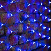 Гирлянда "Сеть" 2х1,5м, свечение с динамикой, прозрачный ПВХ, 288 LED, 230 В, цвет: Синий | Фото 1