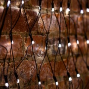 Гирлянда "Сеть" 2х2х1.5м,  свечение с динамикой, черный ПВХ, 136 LED, 230 В, цвет: Белый | Фото 1