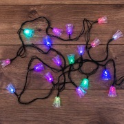 Гирлянда светодиодная "Колокольчики" 20 LED RGB 2,8 метра с контроллером | Фото 3