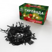 Гирлянда светодиодная универсальная 100 LED БЕЛЫЕ 10 метров с контроллером | Фото 1
