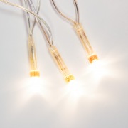 Гирлянда светодиодная универсальная 100 LED ТЕПЛЫЙ БЕЛЫЙ 10 метров, прозрачный ПВХ, с контроллером | Фото 5