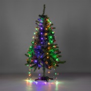 Елочная гирлянда с кольцом, 7 нитей по 1,5 метра, цвет диодов мультиколор, не соединяется | Фото 1