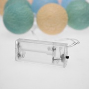 Тайские фонарики «Пудра» 1,5 м, прозрачный ПВХ, 10 LED, теплый белый, питание 2 х АА (батарейки не в комплекте) | Фото 7