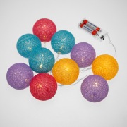 Тайские фонарики «Фейерверк» 1,5 м, прозрачный ПВХ, 10 LED, теплый белый, питание 2 х АА (батарейки не в комплекте) | Фото 5