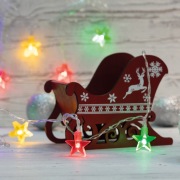 Гирлянда светодиодная «Звездочки» 1.5 м, 10 LED, прозрачный ПВХ, цвет свечения мультиколор, 2 х АА (батарейки не в комплекте) NEON-NIGHT | Фото 7