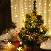 Гирлянда светодиодная «Мишура» золотая 10 LED, 1,5 м, прозрачный ПВХ, теплое белое свечение, 2 х АА (батарейки не в комплекте) NEON-NIGHT | Фото 8