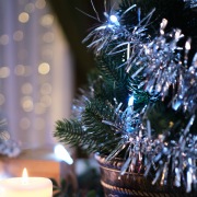 Гирлянда светодиодная «Мишура» серебряная 10 LED 1,5 м, прозрачный ПВХ, белый свет свечения, 2 х АА (батарейки не в комплекте) NEON-NIGHT | Фото 8