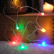 Гирлянда светодиодная «Шарики» 1.5 м, 10 LED, прозрачный ПВХ, цвет свечения мультиколор, 2 х АА (батарейки не в комплекте) NEON-NIGHT | Фото 2