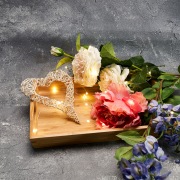 Гирлянда «Роса» с крупными каплями 2 м, 20 LED, теплое белое свечение, 2хCR2032 в комплекте NEON-NIGHT | Фото 1