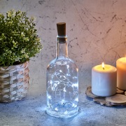 Гирлянда «Роса» с пробкой 2 м, 20 LED, белое свечение, 3хLR44 в комплекте NEON-NIGHT | Фото 1