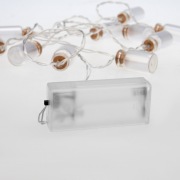 Гирлянда светодиодная «Баночки» 1.5 м, 10 LED, прозрачный ПВХ, цвет свечения теплый белый, 2 х АА (батарейки не в комплекте) NEON-NIGHT | Фото 6