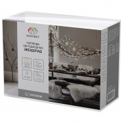 Гирлянда светодиодная «Звездопад» красная 10 LED, 2,25 м, прозрачный ПВХ, теплый белый свет свечения, 2 х АА (батарейки не в комплекте) NEON-NIGHT | Фото 6