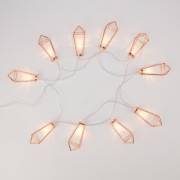 Гирлянда светодиодная «Кристаллы» бронзовые 10 LED, 1,5 м, прозрачный ПВХ, теплый белый свет свечения, 2 х АА (батарейки не в комплекте) NEON-NIGHT | Фото 4