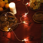 Гирлянда светодиодная «Кристаллы» черные 10 LED, 1,5 м, прозрачный ПВХ, теплый белый свет свечения, 2 х АА (батарейки не в комплекте) NEON-NIGHT | Фото 1