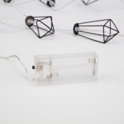 Гирлянда светодиодная «Кристаллы» черные 10 LED, 1,5 м, прозрачный ПВХ, теплый белый свет свечения, 2 х АА (батарейки не в комплекте) NEON-NIGHT | Фото 8