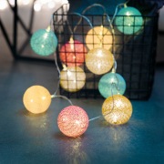 Тайские фонарики «Перламутр» 3.5 м, 20 LED, прозрачный ПВХ, цвет свечения теплый белый, 2 х АА (батарейки не в комплекте) NEON-NIGHT | Фото 8