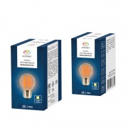 Ретро-лампа Filament G45 E27, 2W, 230 В, теплый белый 3000 K | Фото 2