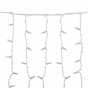 Гирлянда светодиодная «Дождь» 2x0,8 м, эффект мерцания, прозрачный провод, 230 В, диоды ТЕПЛЫЙ БЕЛЫЙ  | Фото 2