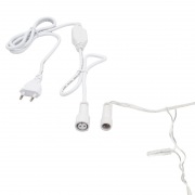 Гирлянда светодиодная «Дождь» 2x0,8 м, эффект мерцания, прозрачный провод, 230 В, диоды ТЕПЛЫЙ БЕЛЫЙ  | Фото 4