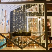 Гирлянда светодиодная «Дождь» 2х3 м, эффект мерцания, белый провод, 230 В, диоды ТЕПЛЫЙ БЕЛЫЙ  | Фото 9