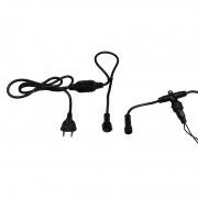 Гирлянда светодиодная «Дождь» 2х6 м, постоянное свечение, черный провод, 230 В, диоды ТЕПЛЫЙ БЕЛЫЙ | Фото 6