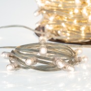 Гирлянда «LED Клип-лайт» 12 V, прозрачный ПВХ, 150 мм, цвет диодов Теплый белый,  Flashing (Белый) | Фото 2