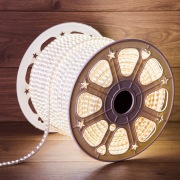 LED лента 220 В, 6.5x17 мм, IP67, SMD 2835, 180 LED/m, цвет свечения белый, 100 м | Фото 1