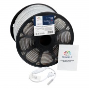 LED лента 220 В, 13х8 мм, IP67, SMD 5050, 60 LED/m, цвет свечения красный | Фото 1