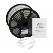 LED лента 220 В, 13х8 мм, IP67, SMD 5050, 60 LED/m, цвет свечения желтый | Фото 1