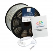 LED лента 220 В, 13х8 мм, IP67, SMD 5050, 60 LED/m, цвет свечения зеленый | Фото 1