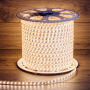 LED лента 220 В, 6.5x17 мм, IP67, SMD 5730, 120 LED/m, цвет свечения теплый белый, 100 м | Фото 7