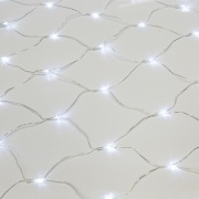 Гирлянда «Сеть» 1,5х1,5 м, прозрачный ПВХ, 96 LED белый | Фото 4