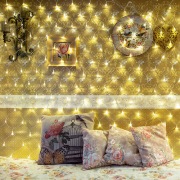 Гирлянда «Сеть» 1,5х1,5 м, прозрачный ПВХ, 96 LED теплый белый | Фото 3