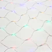 Гирлянда «Сеть» 1,5х1,5 м, прозрачный ПВХ, 96 LED мультиколор | Фото 10