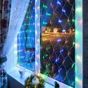 Гирлянда «Сеть» 1,5х1,5 м, прозрачный ПВХ, 96 LED мультиколор | Фото 2