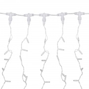 Гирлянда Светодиодный Дождь 2х3 м, эффект мерцания, прозрачный провод, 230 В, диоды цвет теплый белый | Фото 3