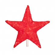 Акриловая светодиодная фигура Звезда 80 см, 210 светодиодов, красная NEON-NIGHT | Фото 4