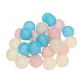 NEON-NIGHT Тайские фонарики Перламутр 5м, 25LED, прозрачный ПВХ, цвет свечения теплый белый, питание USB NEON-NIGHT