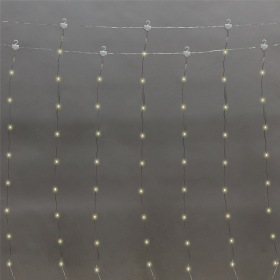 NEON-NIGHT Гирлянда Светодиодный дождь из росы 3х3м, теплый белый, USB + пульт управления, с крючками для крепления NEON-NIGHT