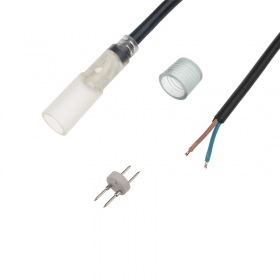 NEON-NIGHT Коннектор с проводом для двухжильного дюралайта, диаметр 13мм (коннектор с иголкой, заглушка) NEON-NIGHT