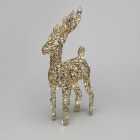 NEON-NIGHT Светодиодная фигура Олень 37см, цвет свечения теплый белый, питание 3хAA (не в комплекте) NEON-NIGHT