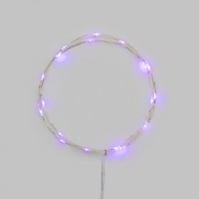 NEON-NIGHT Гирлянда светодиодная Роса 2м 20 LED ФИОЛЕТОВЫЙ IP20 2хАА (в комплект не входят) NEON-NIGHT