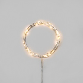 NEON-NIGHT Гирлянда светодиодная Роса 5м 50 LED ТЕПЛЫЙ БЕЛЫЙ IP20 2хАА (в комплект не входят) NEON-NIGHT