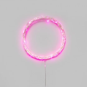NEON-NIGHT Гирлянда светодиодная Роса 10м 100 LED РОЗОВЫЙ IP20 3хАА (в комплект не входят) NEON-NIGHT