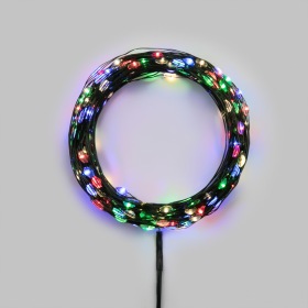 NEON-NIGHT Гирлянда светодиодная Роса с контроллером 30м 300 LED МУЛЬТИКОЛОР IP20 230В зеленый провод NEON-NIGHT