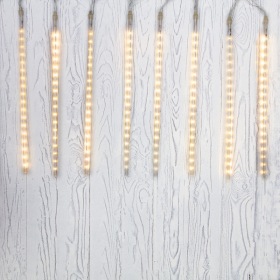 NEON-NIGHT Гирлянда "Тающие сосульки" светодиодная, 8 шт х 50 см, шаг 40 см, 230 В, Теплые Белые светодиоды