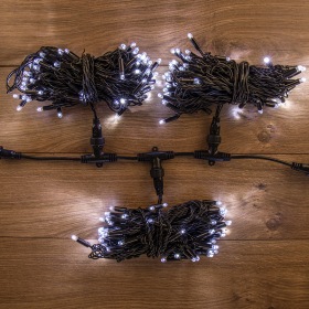 NEON-NIGHT Гирлянда "LED ClipLight" 24V, 3 нити по 10 метров, цвет диодов Белый
